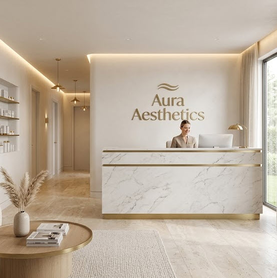 Modern luxury med spa interior